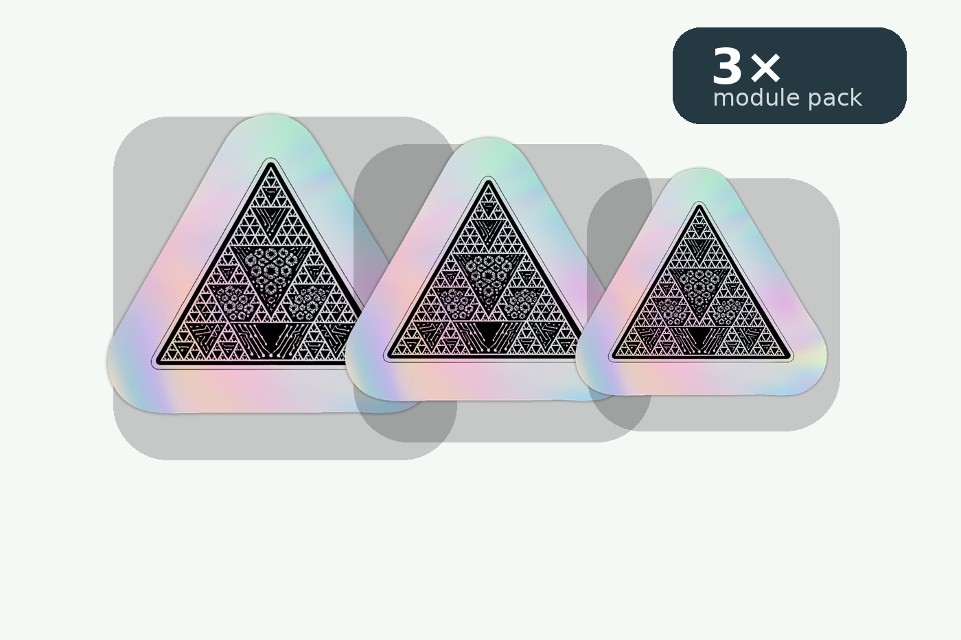 Three FractalGuard modules for a recurring subscription delivered every three months